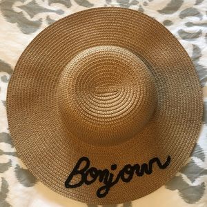 Nicole Marciano Bonjour Straw Beach Hat